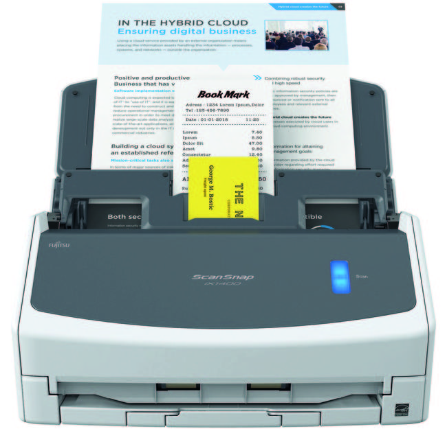 ScanSnap iX1400 - Fujitsu - Workgroup document scanners (> 20 ppm  